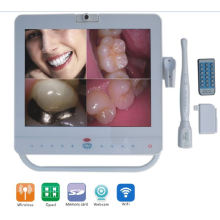 15inch blanco cámara intraoral cámara dental con puerto VGA + Video + HDMI + USB